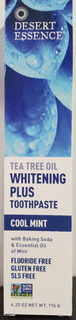 Dessert Essence - Tea Tree Oil Whitening Plus - Cool Mint 